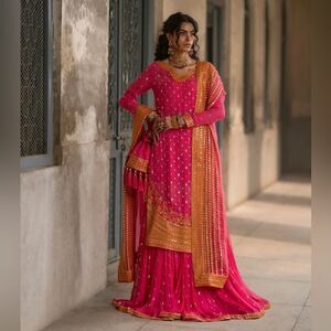 ERUM KHAN COUTURE PAKISTANI AUTHENTIC DESIGNER WEDDING FORMAL DRESS LUXURY PRET